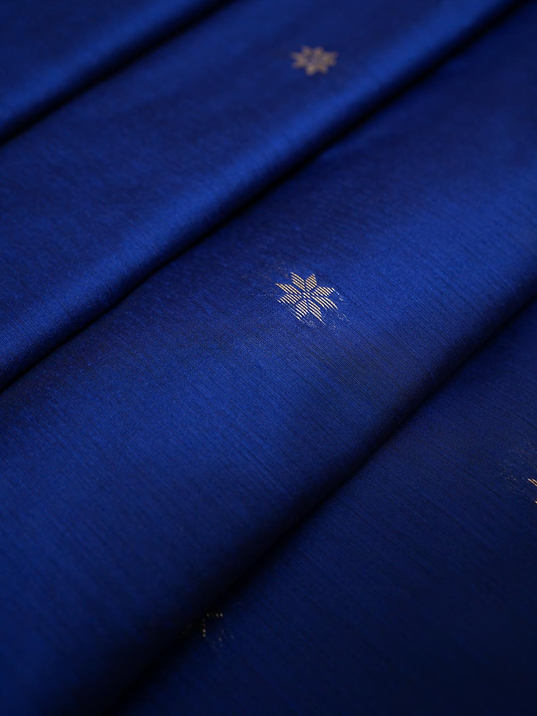 Dark Purple/ Deep Wine & Royal Blue - Maheshwari Cotton Saree